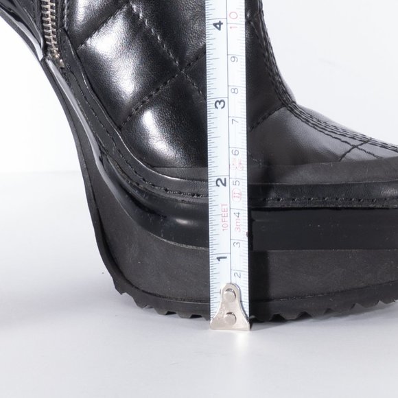 BURBERRY BOOTS - Quilted Brit Dorset 130 Platform Shoe Boot - Picture 12 of 13